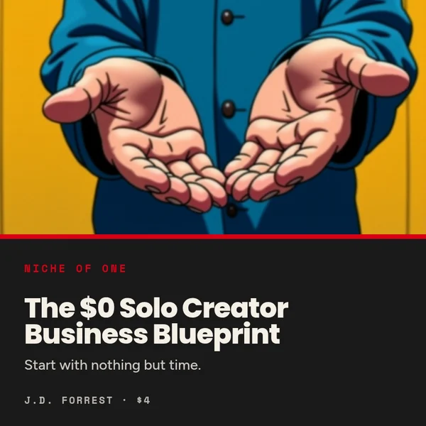The $0 Solo Creator Business Blueprint cover