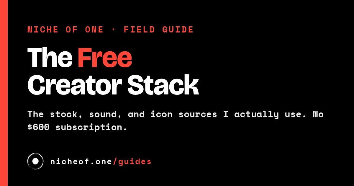 The Free Creator Stack: What I Use Instead of a $600 Adobe Subscription